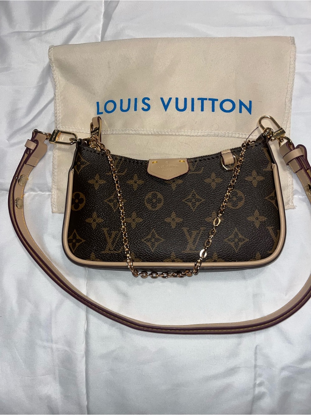 Monogram Canvas Multi-Strap Shoulder Bag in Brown